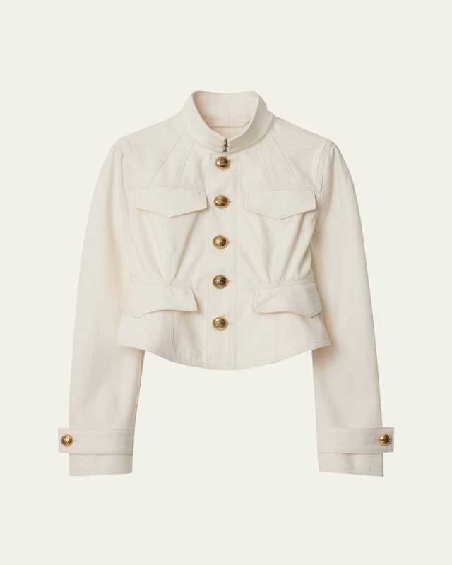 Cropped Cotton Jacket